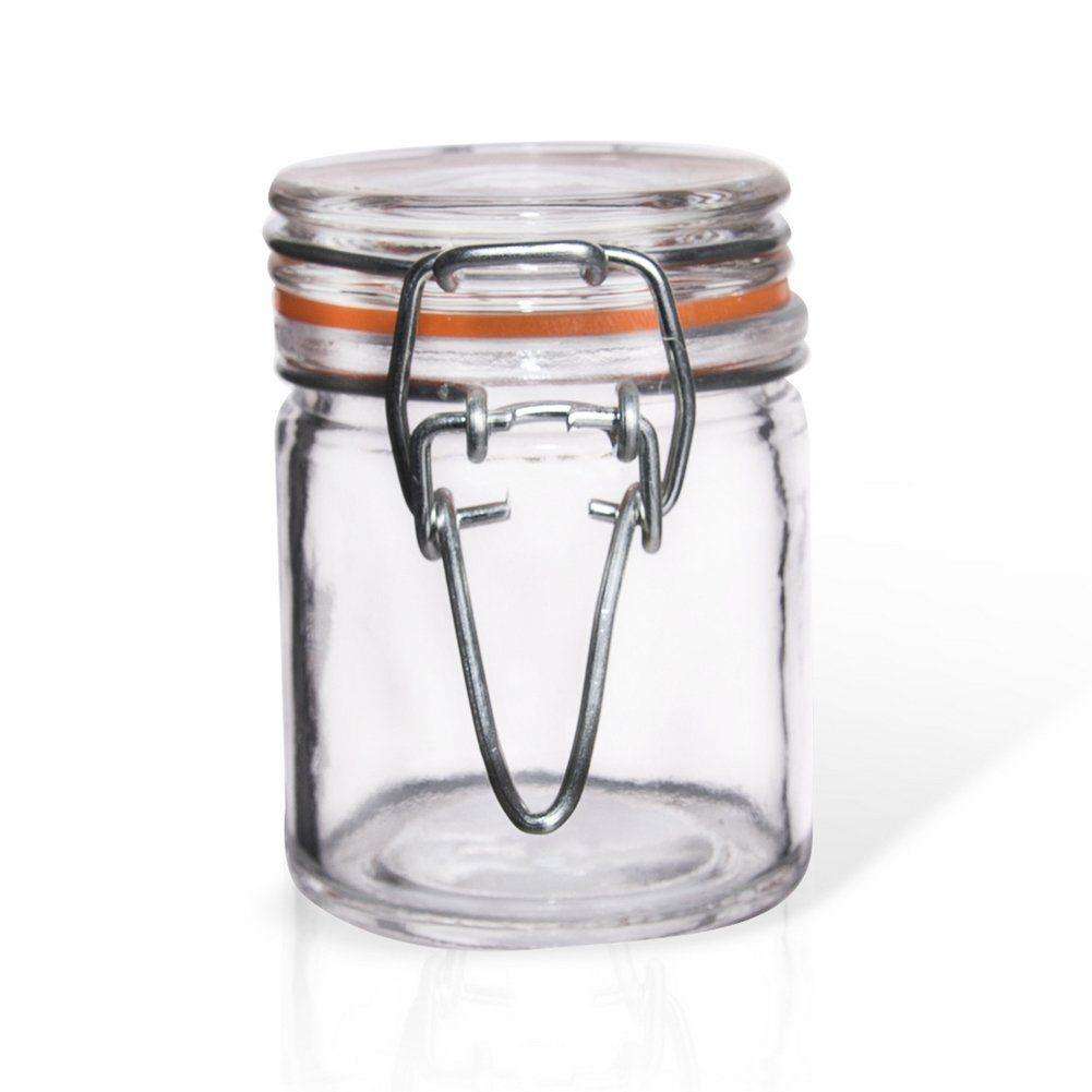 Recipient depozitare Bela, Orion, Sticla, Inchidere etansa, 0.05 L, Transparent